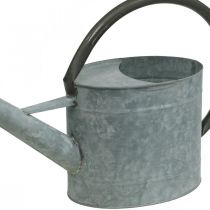 Artikel Gießkanne Metall silbergrau 53x29cm Balkon Terrasse Wohnbereich