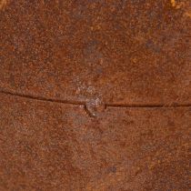 Artikel Gartenkugeln aus Metall, rostbraun, 10 cm Durchmesser, 4 Stück, für Außenbereich