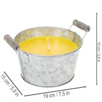 Artikel Citronella-Kerze im Zinkeimer mit Holzgriff 15 cm für Außenbereich