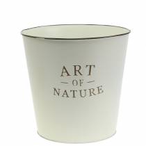 Artikel Blumentopf Zink Art of Nature Creme Ø17,5cm H15cm