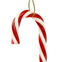 Artikel Zuckerstangen aus Kunststoff 12cm Rot-Weiß 5er Set