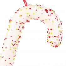 Artikel Zuckerstangen Deko Hänger Weiß Glitter Bunt H30cm 4St