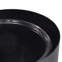 Artikel Antik-graue Herz-Metallhalterung mit Glasbehälter 30 cm – 2er Set