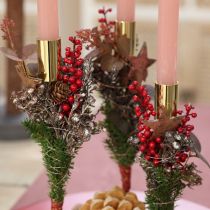 Artikel Künstlicher Beerenzweig mit roten Beeren 12 Stück