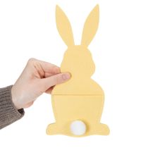 Artikel Bestecktasche aus Filz Osterhase 26 cm Grün Gelb 4er-Set