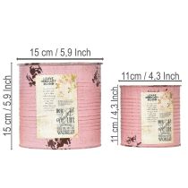 Artikel Blumentopf Set für Balkon und Garten Pflanzdose Dekoration Vintage Stil 15cm 3St