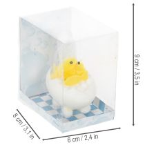 Artikel Chenilleküken Osterdekoration in Eierschalen-Badewanne Gelb 9cm