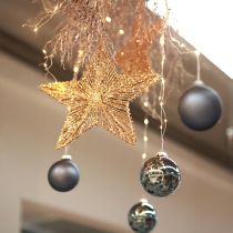 Artikel Weihnachtsdeko Sternenanhänger Glitter Gold 4er Set