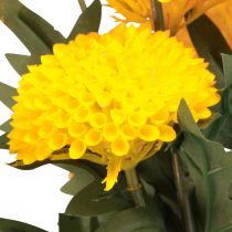 Artikel Dahlie Künstlich Deko Blumen Gelbe Blüte L64cm 3 St