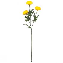 Artikel Dahlie Künstlich Deko Blumen Gelbe Blüte L64cm 3 St