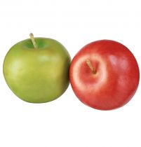Artikel Deko Apfel Rot Grün Künstliches Obst Ø5,5cm H5cm 12 St