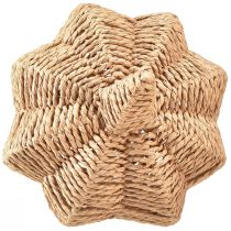 Artikel Deko-Kürbis aus Bast Natur Ø25cm H25cm für Herbstdekoration