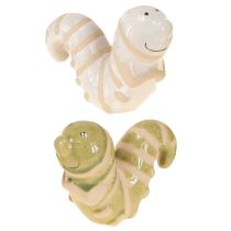 Artikel Lustige Wurm Deko Keramik Raupe Hängedeko Topf 9x6cm 2St