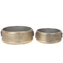 Artikel Deko-Schale Metall Antik-Look Ø31/37cm Gold 2er-Set