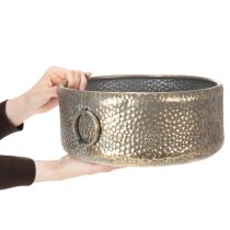 Artikel Deko-Schale Metall Antik-Look Ø31/37cm Gold 2er-Set
