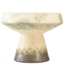 Artikel Dekoschale aus Keramik creme-graugrün Ø20cm H16cm