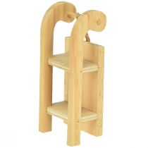 Artikel Deko Schlitten Holz zum Hängen Mint Grün Weiß 9,5cm 6St