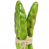 Artikel Deko-Spargel aus Kunststoff, Grün, 3-teilig, L22cm, Ø1,5cm