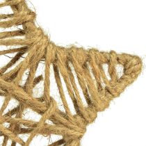 Artikel Deko-Sterne aus Jute zum Hängen Natur Ø18cm 4er-Set