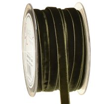 Artikel Dekobänder Velvet Dunkelgrün 10mm 20m