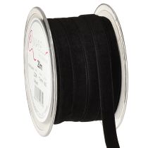 Artikel Dekobänder Velvet Schwarz 10mm 20m