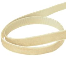 Artikel Dekoband Samtband Geschenkband Velvet Beige 10mm 20m