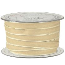 Artikel Dekoband Samtband Geschenkband 10mm Beige 20m Polyamid