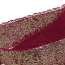 Artikel Dekoband Weihnachten Zierband Bordeaux Gold B40mm L10m