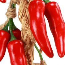 Artikel Dekohänger aus Kunststoff Rot mit Chilischoten 50cm