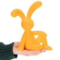 Artikel Dekofiguren Hasen aus Kunststoff 20 cm Gelb 2er-Set