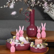 Artikel Dekohasen Kunststoff Rosa 11 cm Tischdekoration Set 4 Stück