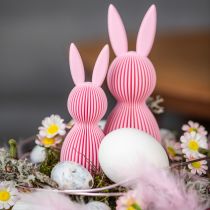 Artikel Dekohase aus Kunststoff in Rosa, 13 cm, 3er-Set für Oster- und Frühlingsdekoration