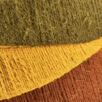 Artikel Dekoring Jute Ø30cm Set 3 Farben Gelb Ocker Braun