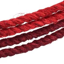Artikel Jute-Dekoring Ø30cm Rot Dunkelrot 4er-Set für Dekorationen