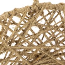 Artikel Dekoringe Metall mit Jute Ø38cm Natur 2 Stück