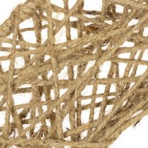 Artikel Dekoringe Metall mit Jute Ø38cm Natur 2 Stück