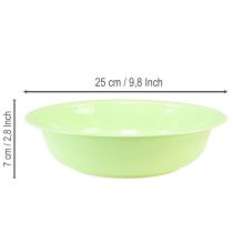Artikel Dekoschale aus Metall in Emaille-Optik Ø 25 cm Grün Limette