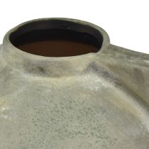 Artikel Dekovase Keramik Antik-Optik Bronze Grau 30×20×24cm