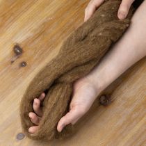 Artikel Dekowolle Braun 2m Filzwolle für Bastelarbeiten & Floristik