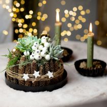 Artikel DIY Box Weihnachtsdeko mit Sukkulenten Gesteck Ø20cm