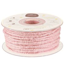 Artikel Dochtfaden Glamour Rosa/Silber mit Draht 33m