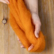 Artikel Filzwolle Orange 2m zum Basteln, Binden und Dekorieren