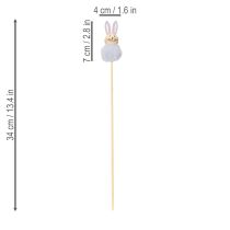 Artikel Flauschige Osterhasen Figuren für fröhliche Osterfeier Raumdekoration 34cm 12 St