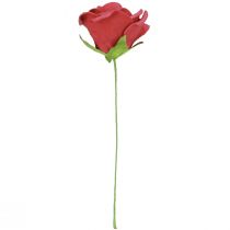 Artikel Künstliche Schaumrosen Rot 7,5 cm mit Drahtstiel 18er-Set