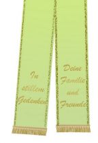 Trauerband bedruckt 125mm x 75cm frühlingsgrün