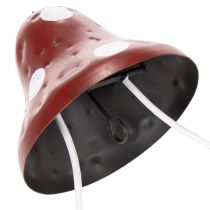 Artikel Futterstation zum Hängen aus Metall in Fliegenpilz-Optik Rot Weiß 25,5cm