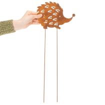Artikel Gartenstecker Metall Igel 20cm Rostoptik für Außenbereich