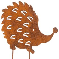 Artikel Gartenstecker Metall Igel 20cm Rostoptik für Außenbereich