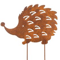 Artikel Gartenstecker Metall Igel 20cm Rostoptik für Außenbereich