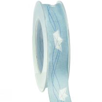 Artikel Geschenkband Blau Schiffchen Dekoband maritim 25mm 20m